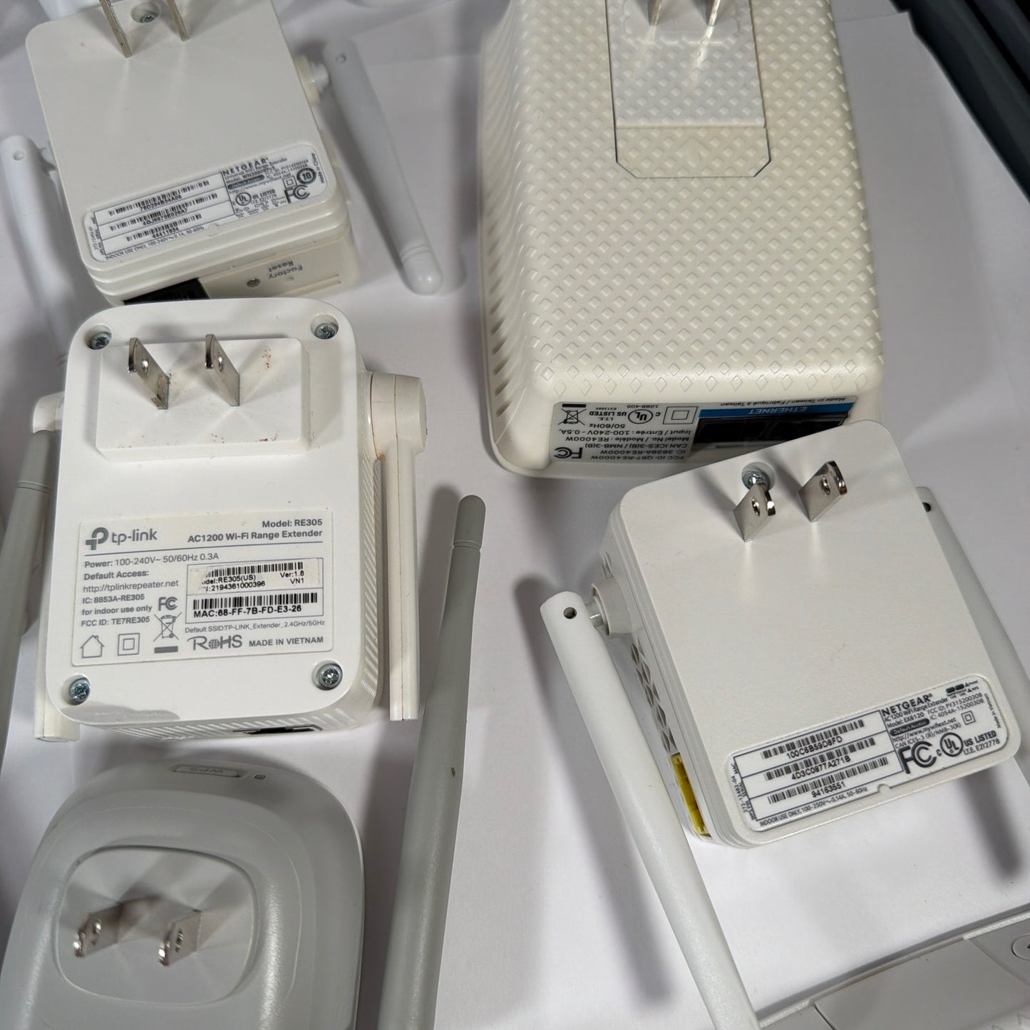 Mixed Lot Wi‑Fi Range Extenders Linksys Netgear TP‑Link Belkin Untested