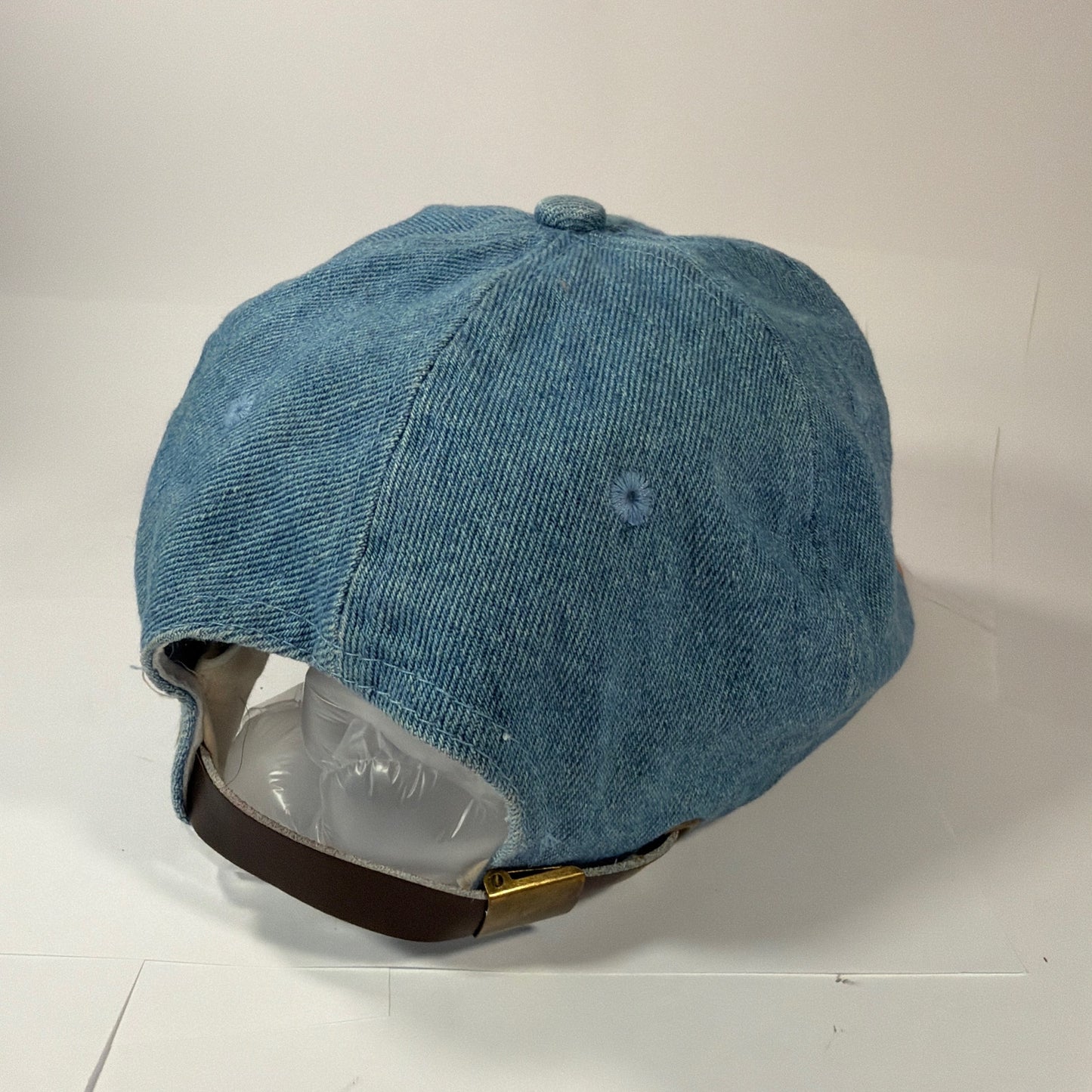 2001 An Alpaca Odyssey Embroidered Denim Baseball Cap Blue Brown Brim One Size