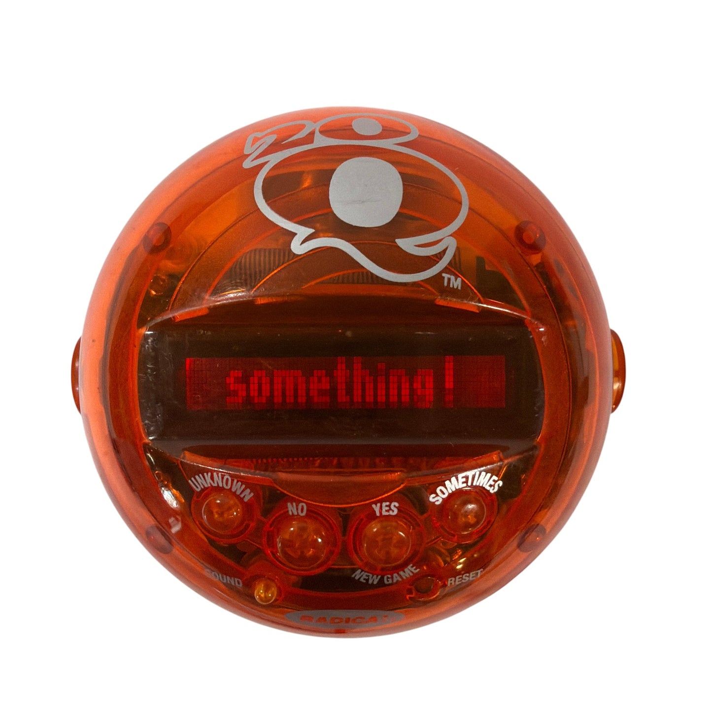 Radica 20Q 20 Questions Handheld Electronic Game Thomson Tradeweb Orange Tested