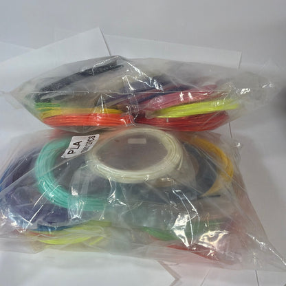 PLA 3D Pen Filament Refill Lot 10m x 12pcs 2 Bags Assorted Colors
