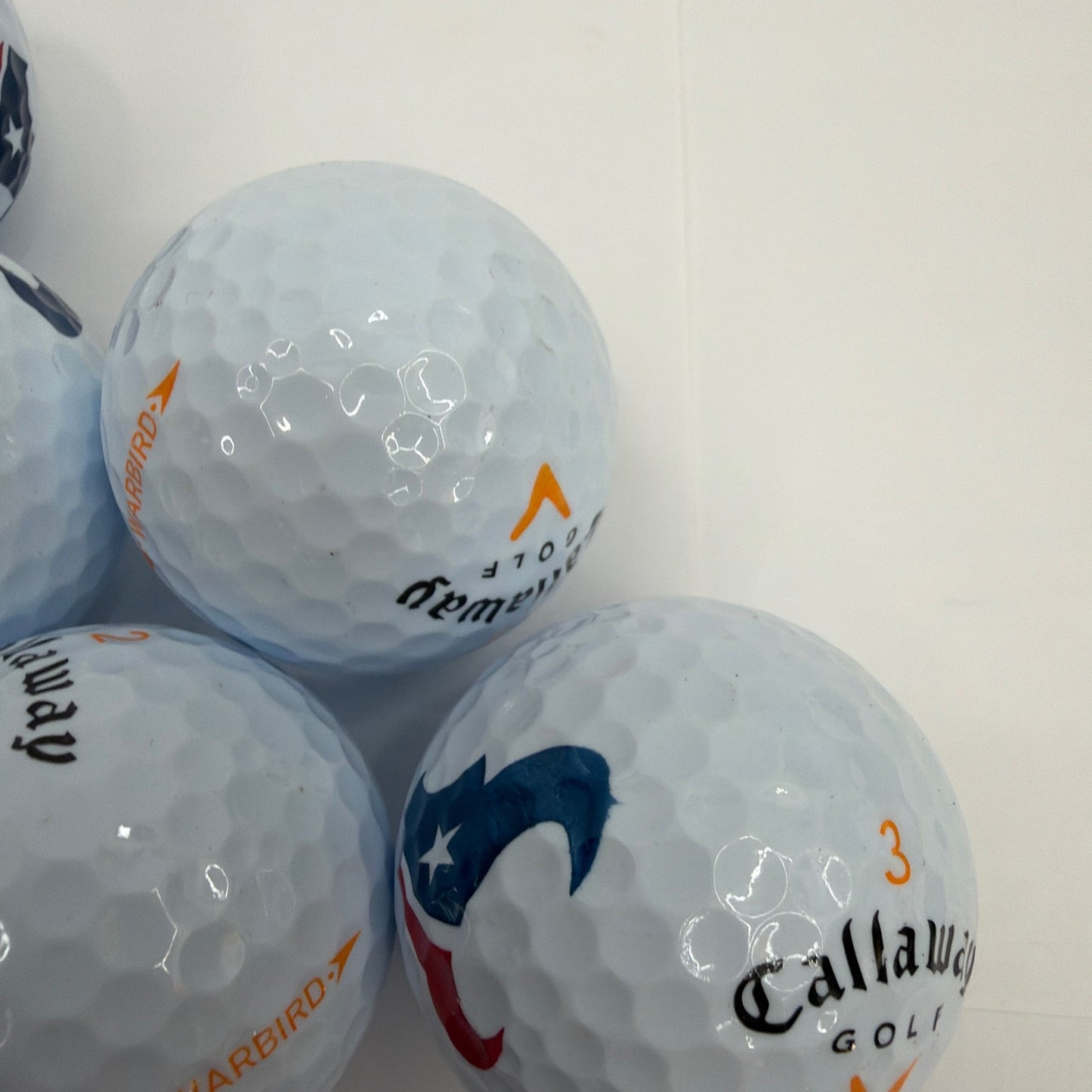 17 Callaway Warbird Houston Texans Logo Golf Balls