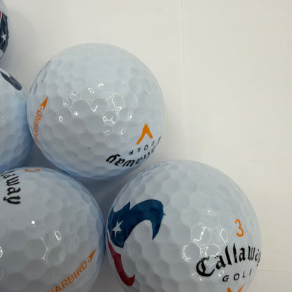 17 Callaway Warbird Houston Texans Logo Golf Balls