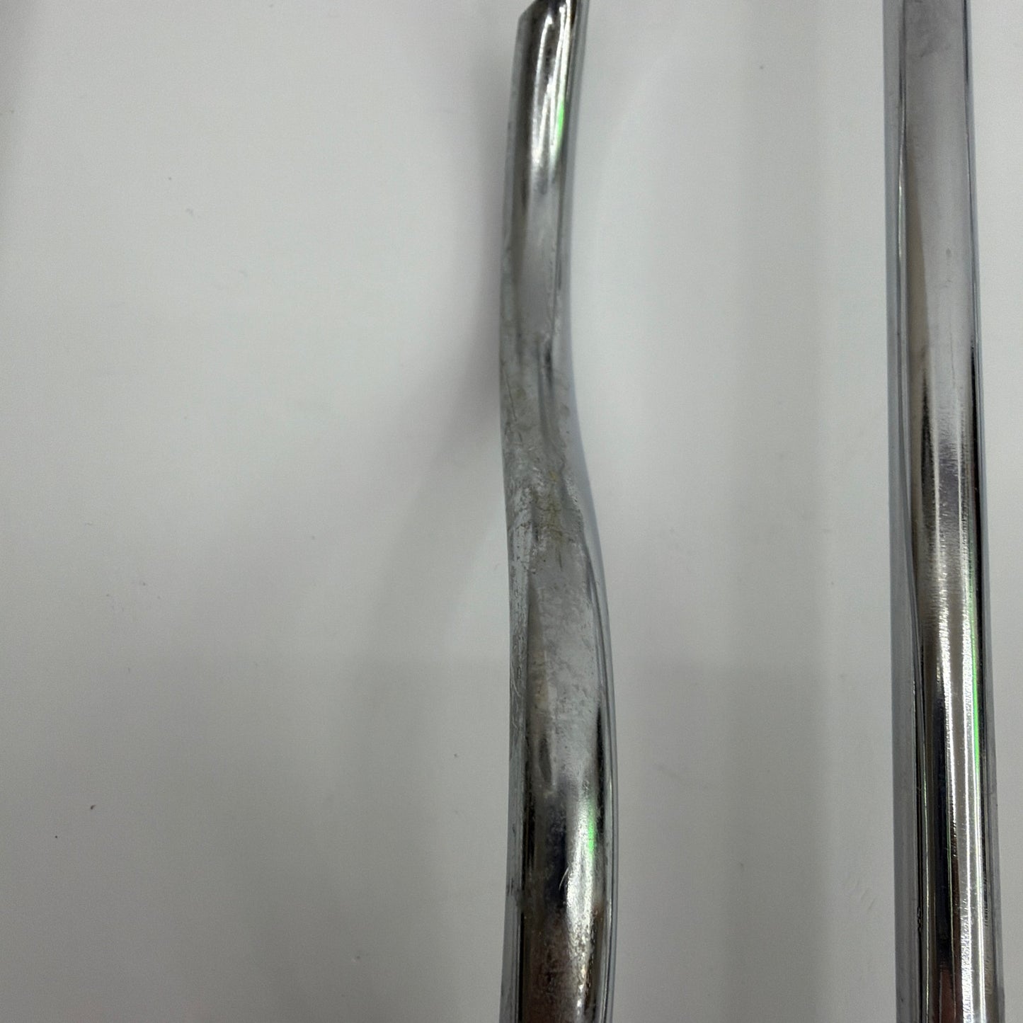 Lot of 4 Chrome Wall-Mounted Guest Towel Holders Approx 13 in
