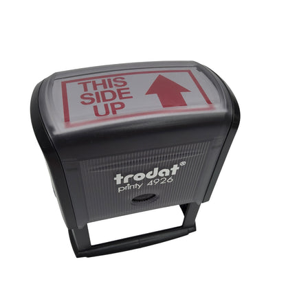 Trodat Printy 4926 Self-Inking This Side Up Stamp Red Ink
