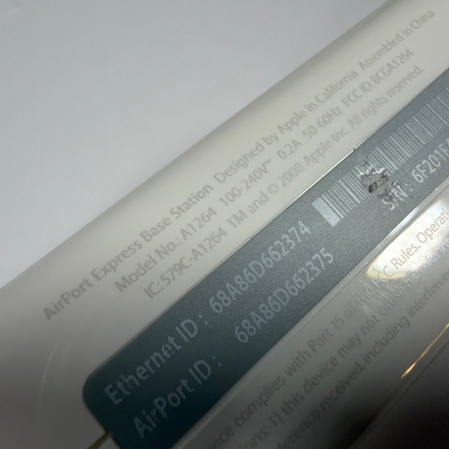 Apple AirPort Express Base Station Model A1264 White Tested Working
