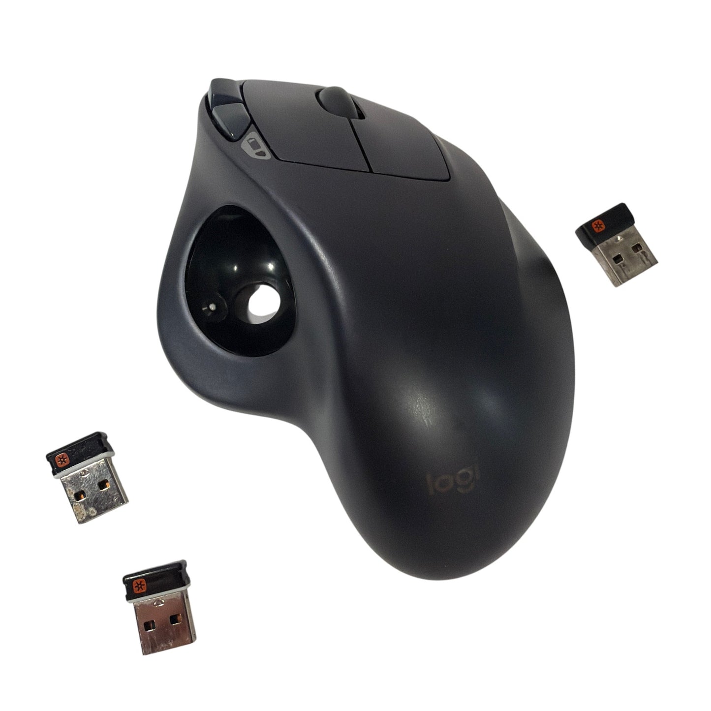 Logitech M570 Wireless Trackball Mouse with 3 Unifying Receivers No Ball