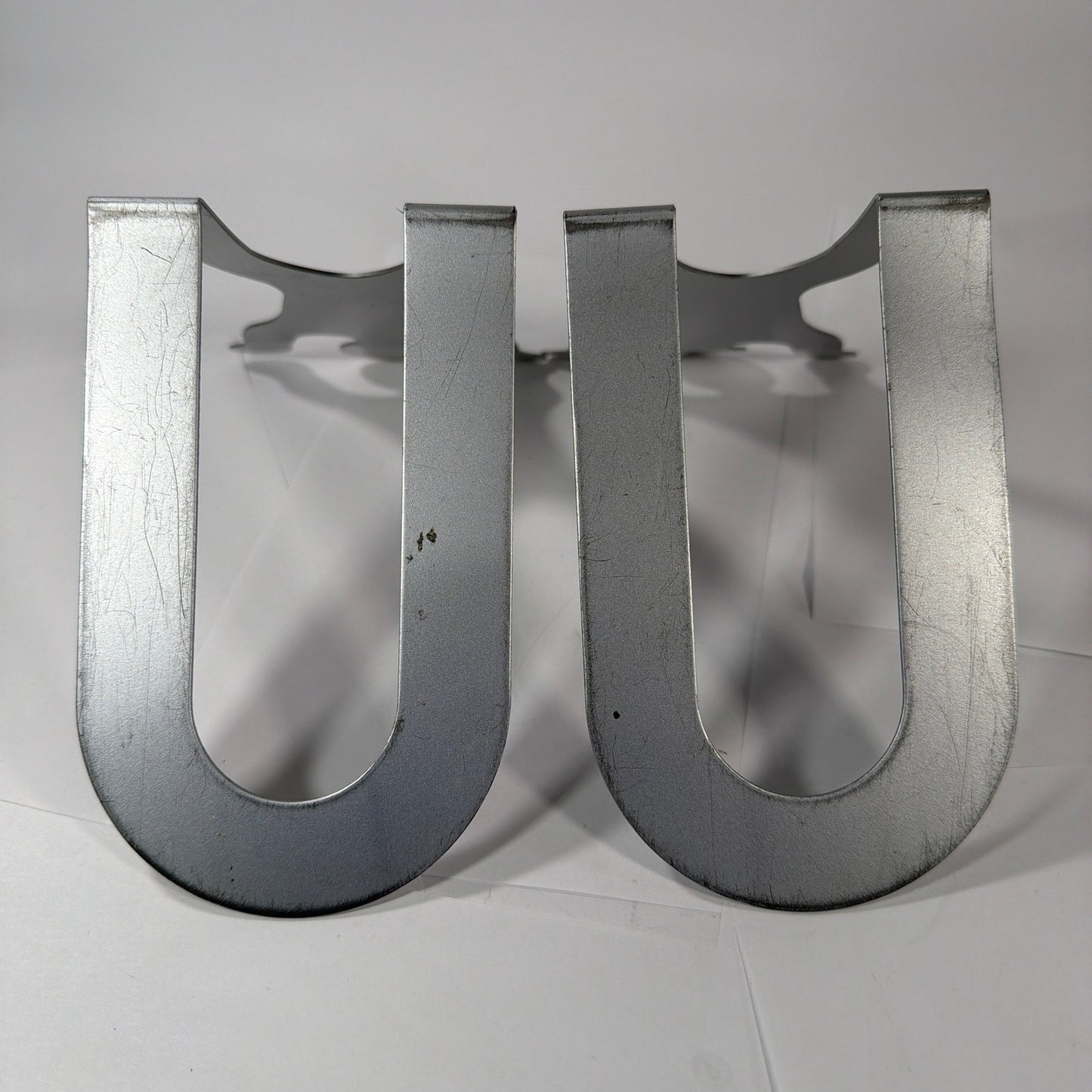 Metal Stick Figure Bookends Pair 7 Inch Tall Silver
