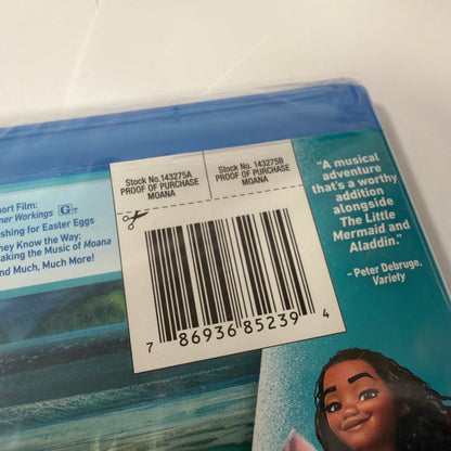 Disney Moana Blu-ray DVD Digital Code Multi-Screen Edition Sealed