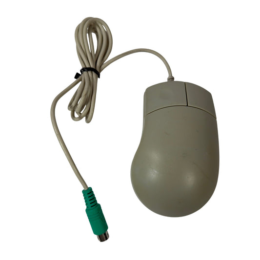 Dyna Point M2DE-42P PS/2 Wired Ball Mouse Beige Tested Working