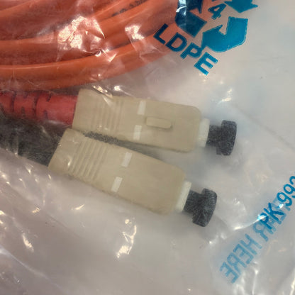 Leviton 62DSC-M03 Duplex SC-SC Multimode Fiber Optic Patch Cable 3m 62.5/125