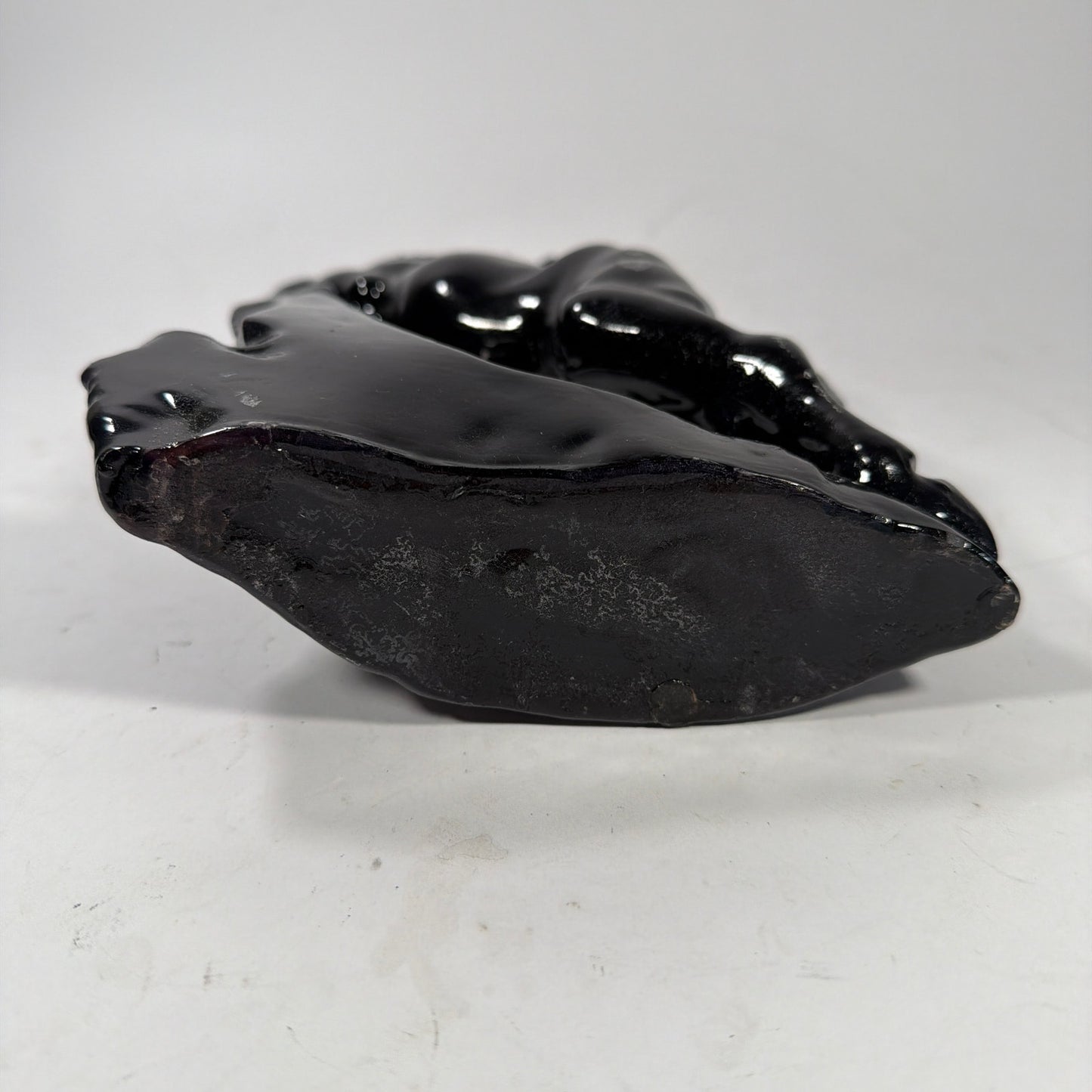 Black Rearing Horse Candle Figurine 11 x 7 x 4 in