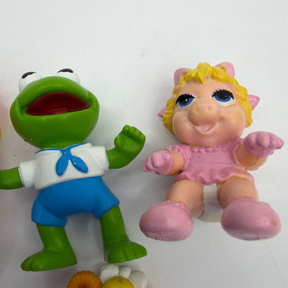 Vintage 1986 McDonald's Muppet Babies Toys Lot of 4 Kermit Piggy Fozzie Gonzo
