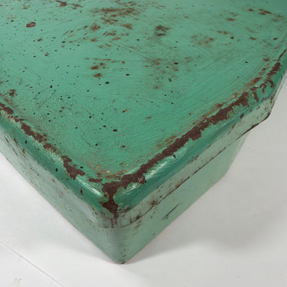Vintage Green Analog Mechanical Scale 250 lb Platform 9 x 12 x 5