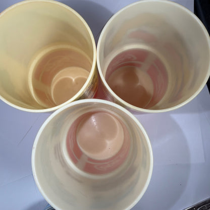 Coca-Cola Costa Rica Souvenir Stackable Plastic Tumblers Lot of 3 Limón San José