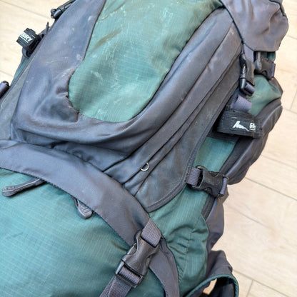 Gregory Baltoro 65L Hiking Backpack Size M Green Gray