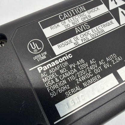 Panasonic PV-A16 Video AC Adapter Battery Charger with Power Cord Tested Working