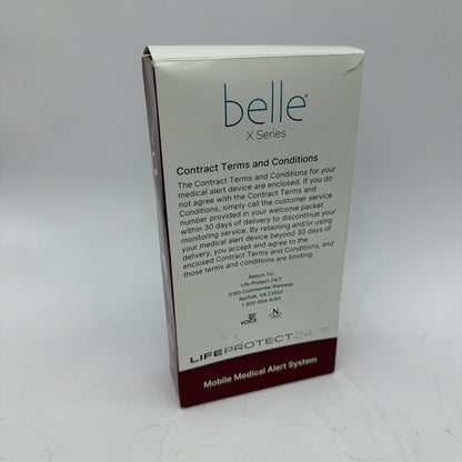 Belle X Series Life Protect 24/7 Mobile Medical Alert System 4G LTE Black
