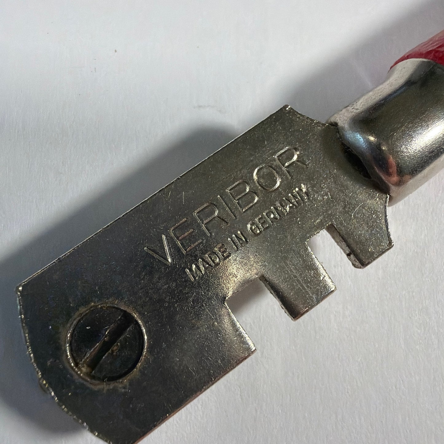 Vintage Veribor 6-Wheel Glass Cutter Red Handle Made in Germany
