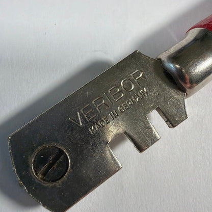 Vintage Veribor 6-Wheel Glass Cutter Red Handle Made in Germany