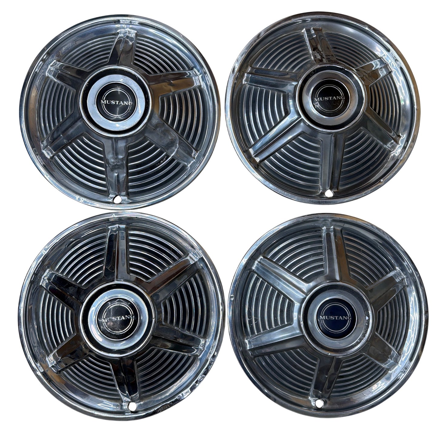 Set of 4 Ford Mustang 14 Inch Wheel Covers Hubcaps