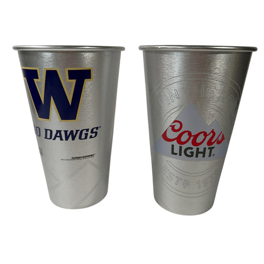 Coors Light Washington Huskies Aluminum Cups Set of 2 2019