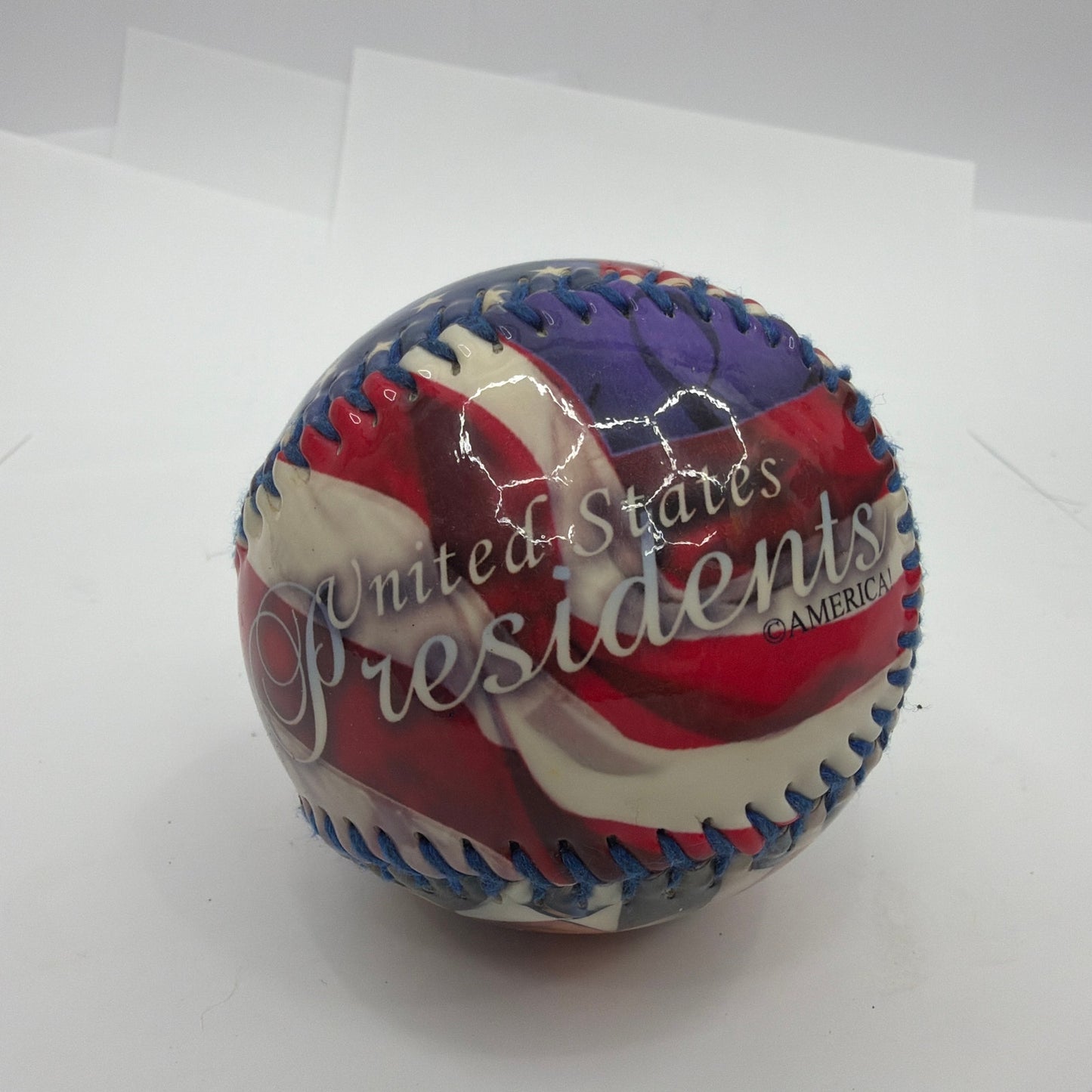 United States Presidents Souvenir Baseball Facsimile Signatures Patriotic Decor