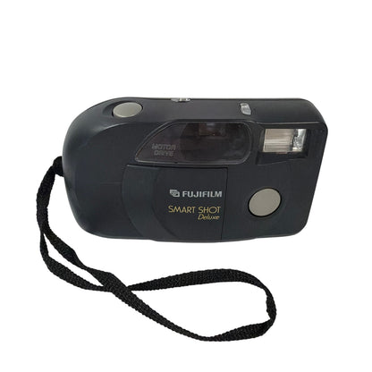 Fujifilm Smart Shot Deluxe 35mm Point & Shoot Film Camera Black Tested