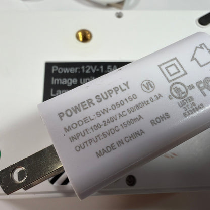 Mini LED Projector Yellow White HDMI USB AV Micro SD Tested Working