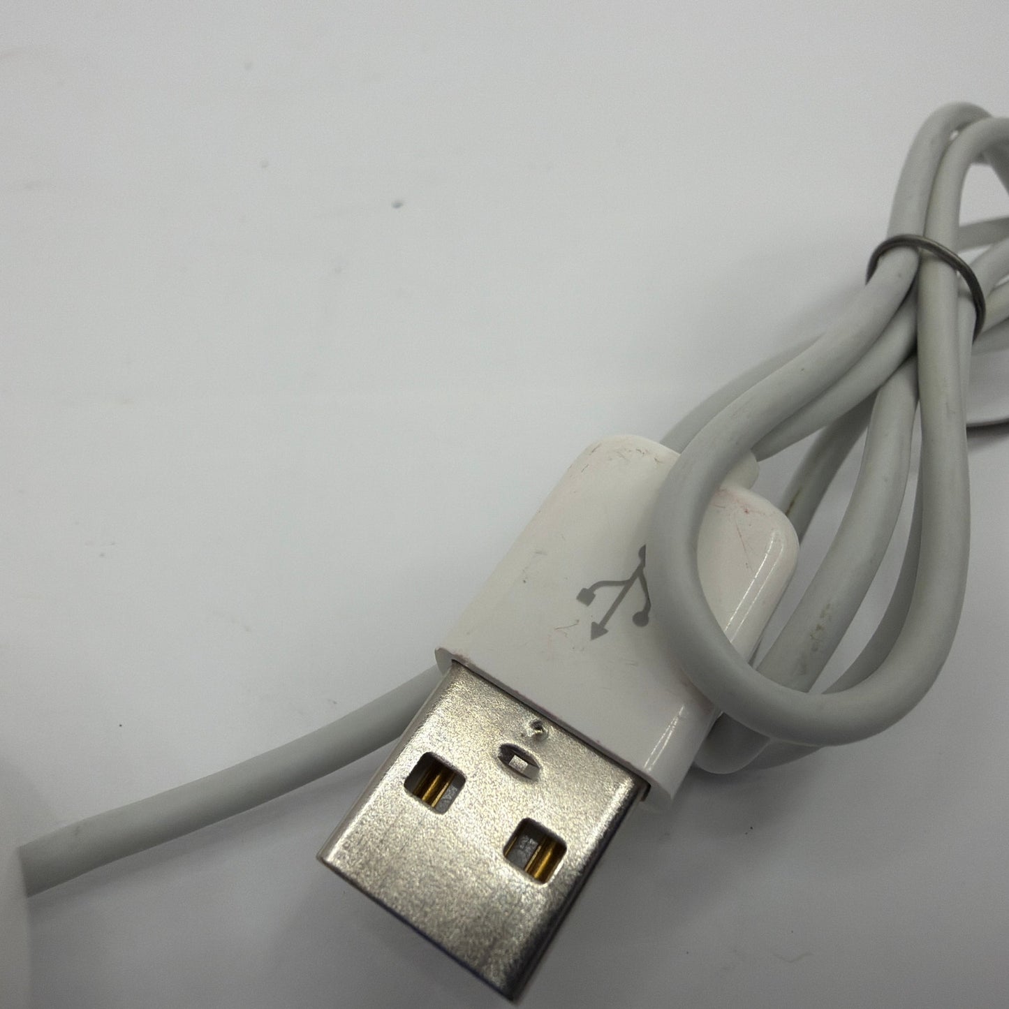Apple Mighty Mouse A1152 Wired USB Mouse White Tested Working