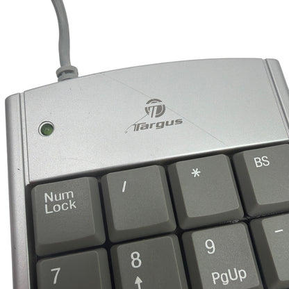 Targus PAUK10U USB Numeric Keypad with 2-Port USB Hub Silver