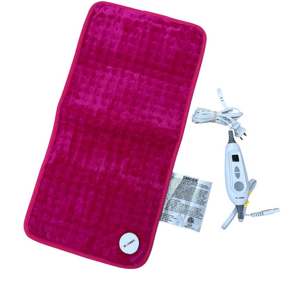 Woomer HPU-001 Electric Heating Pad 12 x 24 Pink Plush Tested