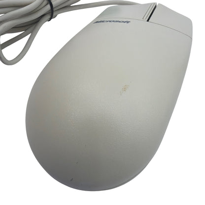 Microsoft Mouse Port Compatible Mouse 2.1A PS/2 Ball Mouse Beige P/N X03-60999