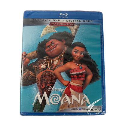 Disney Moana Blu-ray DVD Digital Code Multi-Screen Edition Sealed