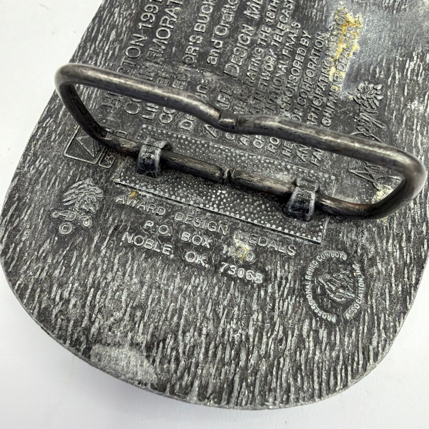 Hesston 1991 National Finals Rodeo NFR Commemorative Belt Buckle