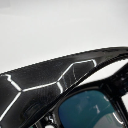 MYLIIA Black Oversized Square Mirrored Sunglasses
