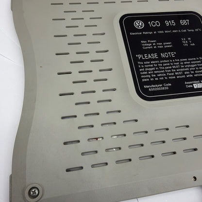 VW Volkswagen 1C0 915 687 Solar Battery Trickle Charger Panel 12V
