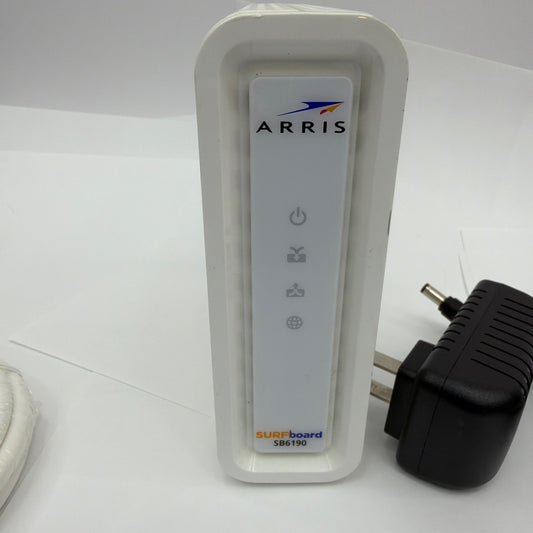 ARRIS SURFboard SB6190 DOCSIS 3.0 Cable Modem with Power Adapter and Cables