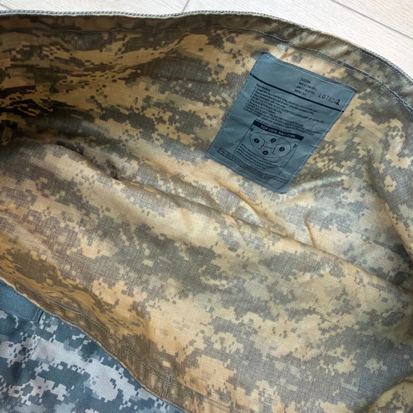 USGI JSLIST NBC Gear Bag ACU UCP Digital Camo NSN 8465-01-540-9951