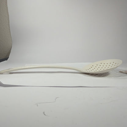 Vintage Ultratemp 12in Perforated Skimmer Spoon Made in USA