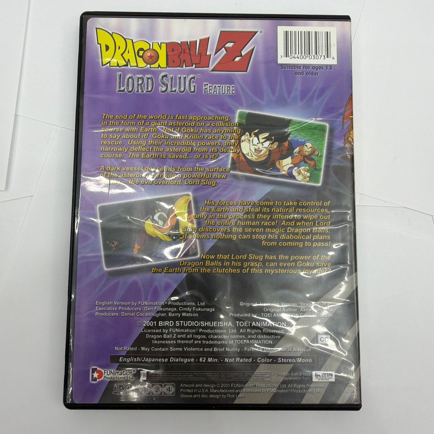 Dragon Ball Z Lord Slug Feature DVD FUNimation 2001