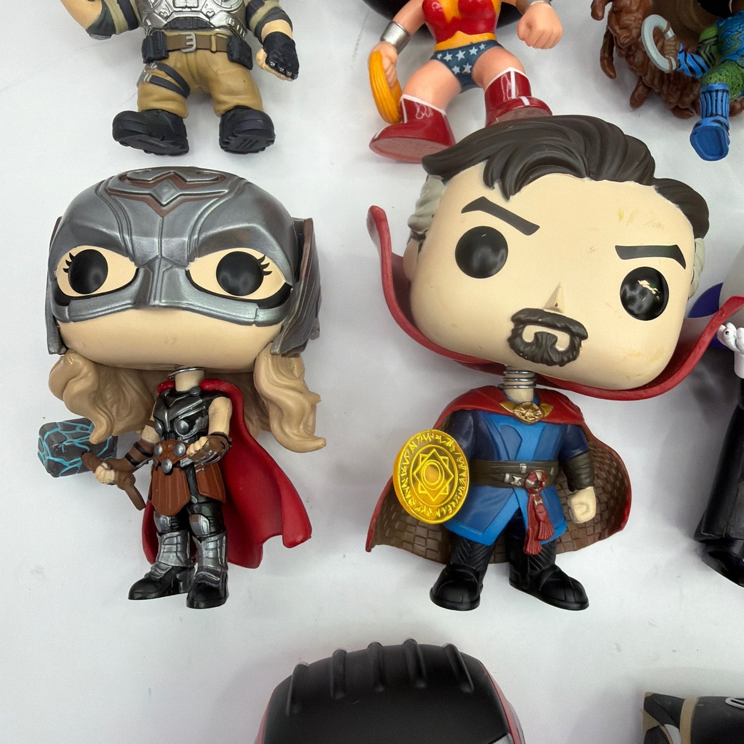 Funko Pop Vinyl Figure Lot of 10 Marvel DC Disney Mixed Loose No Boxes