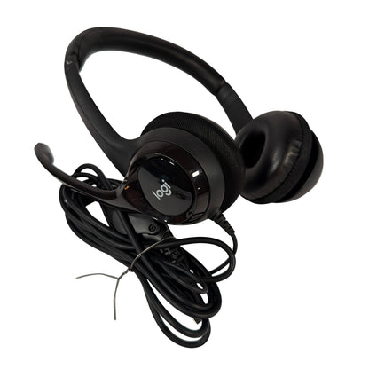 Logitech Wired Stereo Headset with Microphone Black