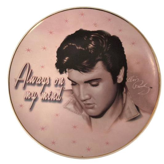 Elvis Presley Always on My Mind Decorative Plate 8 Inch