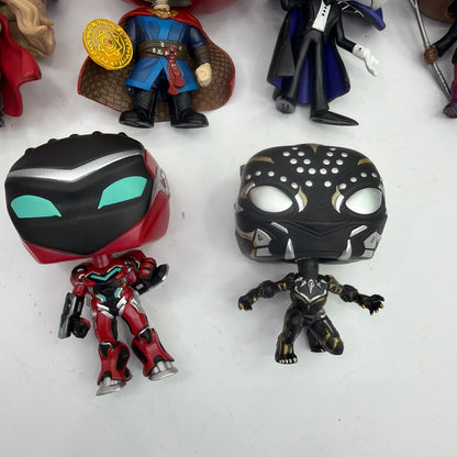 Funko Pop Vinyl Figure Lot of 10 Marvel DC Disney Mixed Loose No Boxes