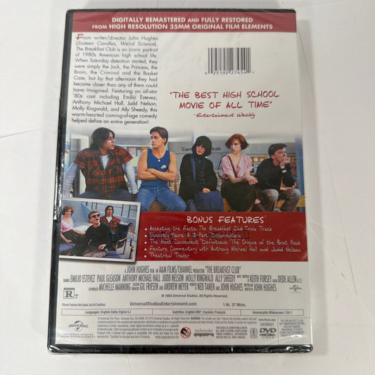 The Breakfast Club 30th Anniversary Edition DVD Factory Sealed