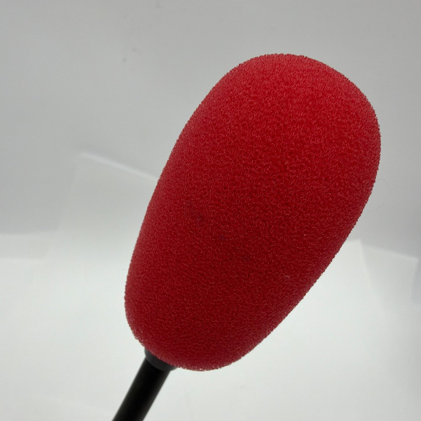 Perrycom USB Desktop Gooseneck Microphone Red Foam Windscreen 13 In