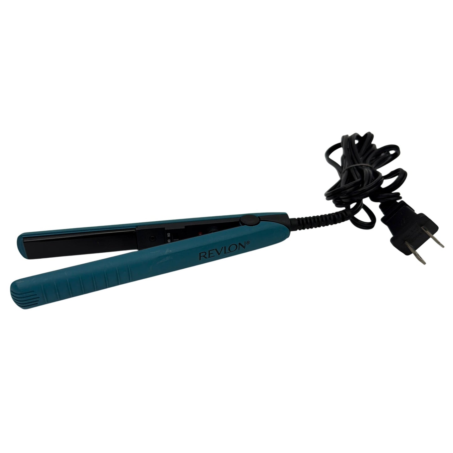 Revlon RVST2029B Ceramic Mini Flat Iron Hair Straightener Teal Black Tested