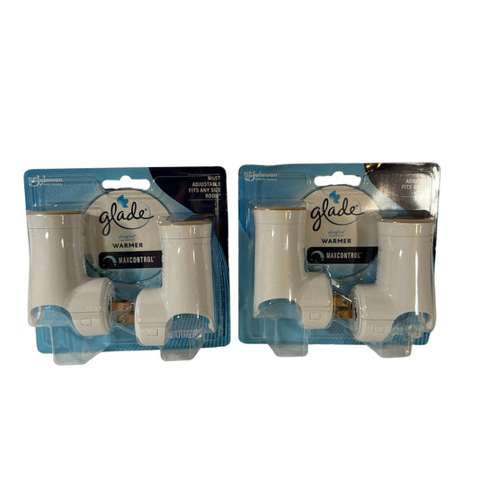 Lot of 2 Glade PlugIns Scented Oil Warmer MaxControl Adjustable Units