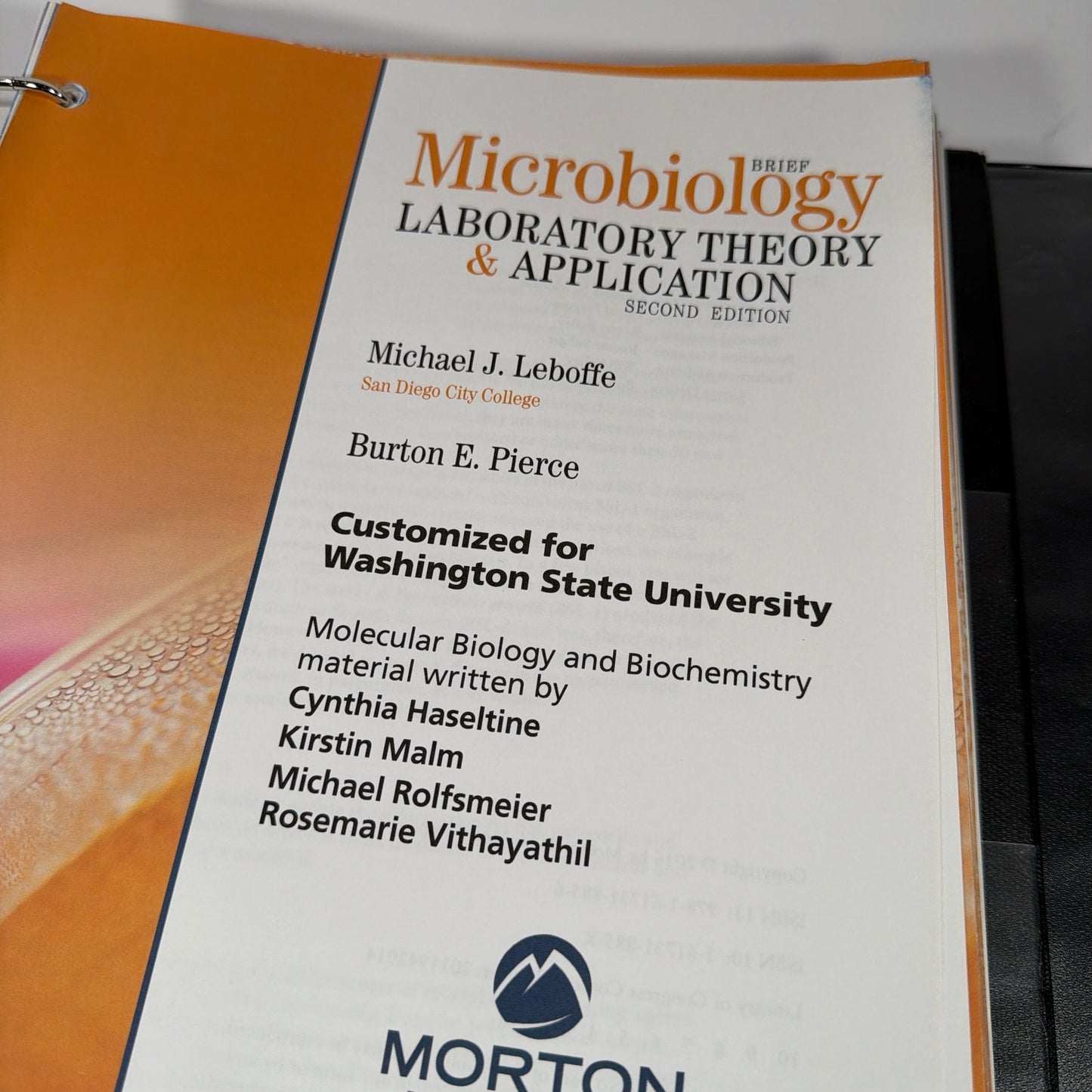 Microbiology Laboratory Theory & Application Brief 2nd Ed Leboffe Pierce WSU