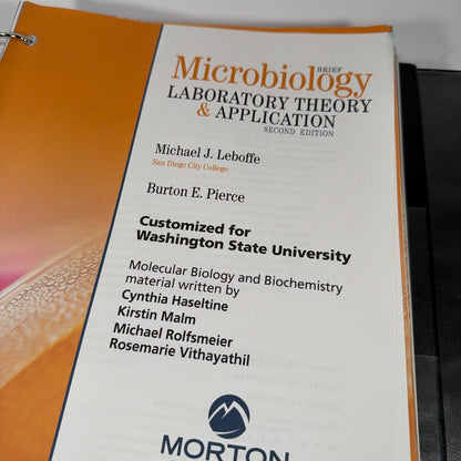 Microbiology Laboratory Theory & Application Brief 2nd Ed Leboffe Pierce WSU